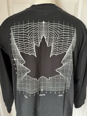 Mens Lululemon Team Canada Olympics Heavyweight Cotton Long Sleeve Shirt Large